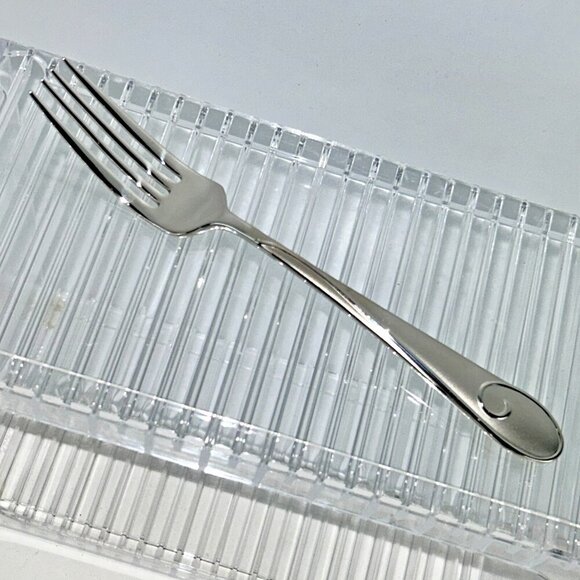 Waterford Ballet Ribbon Matte Stainless Flatware ONE (1) Fork/Dinner Fork 8" - Picture 1 of 11
